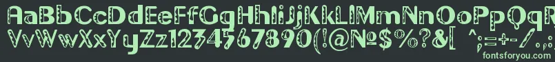 Gilgond Font – Green Fonts on Black Background