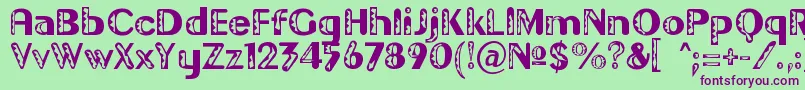 Gilgond Font – Purple Fonts on Green Background