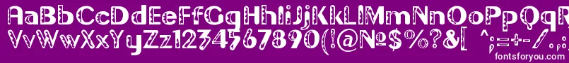 Gilgond Font – White Fonts on Purple Background