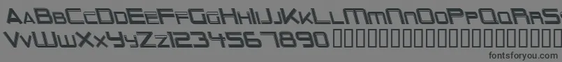 OuterLimitsItalic-fontti – mustat fontit harmaalla taustalla