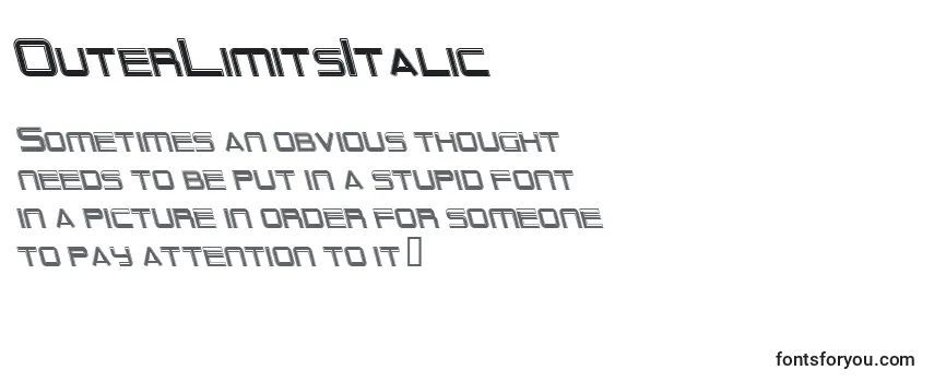 OuterLimitsItalic-fontti