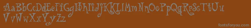 Шрифт Tu – серые шрифты на коричневом фоне