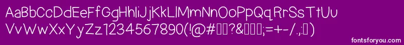 HandPower Font – White Fonts on Purple Background