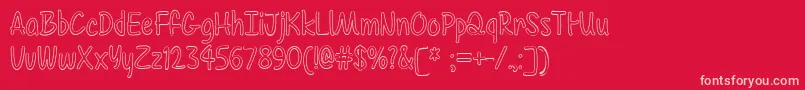 ColorTimeTtf Font – Pink Fonts on Red Background