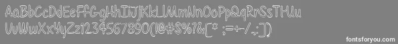 ColorTimeTtf Font – White Fonts on Gray Background