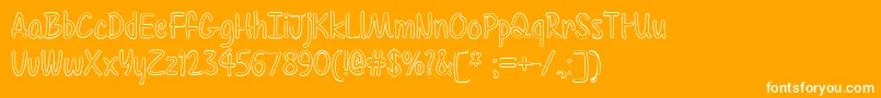 ColorTimeTtf Font – White Fonts on Orange Background