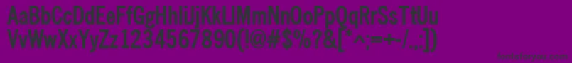 Czcionka Nwcb – czarne czcionki na fioletowym tle