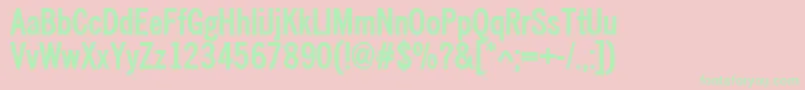 Nwcb Font – Green Fonts on Pink Background