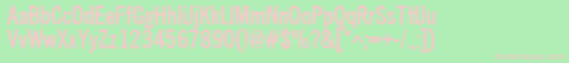 Nwcb Font – Pink Fonts on Green Background