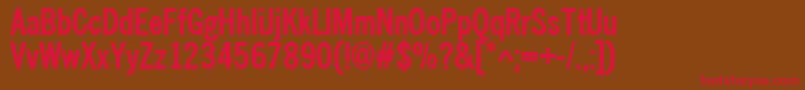 Nwcb Font – Red Fonts on Brown Background
