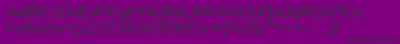 Inglobali Font – Black Fonts on Purple Background