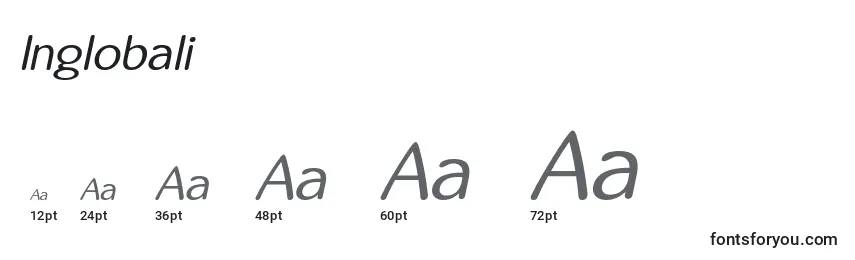 Inglobali Font Sizes