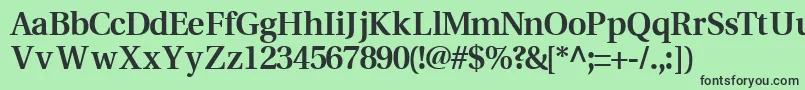 VeracitysskBold Font – Black Fonts on Green Background