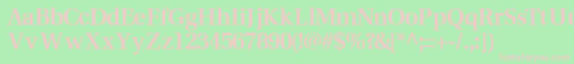 VeracitysskBold Font – Pink Fonts on Green Background