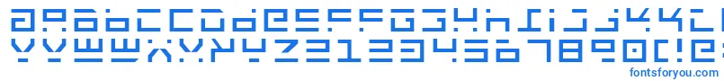 Rocktlt Font – Blue Fonts on White Background