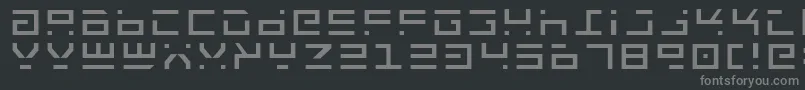 Шрифт Rocktlt – серые шрифты на чёрном фоне