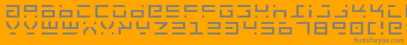 Rocktlt Font – Gray Fonts on Orange Background
