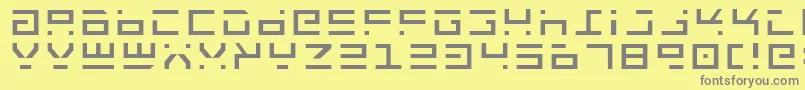 Rocktlt Font – Gray Fonts on Yellow Background