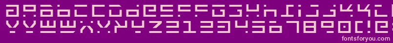 Rocktlt Font – Pink Fonts on Purple Background