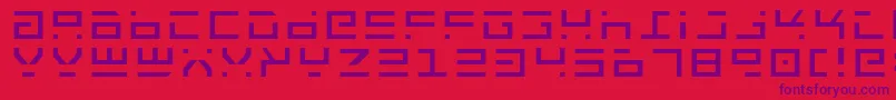 Rocktlt Font – Purple Fonts on Red Background