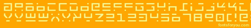 Rocktlt Font – Yellow Fonts on Orange Background