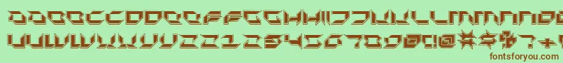 Plurp Font – Brown Fonts on Green Background