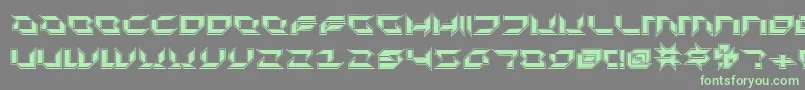 Plurp-Schriftart – Grüne Schriften auf grauem Hintergrund
