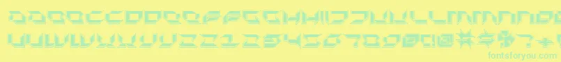 Plurp Font – Green Fonts on Yellow Background