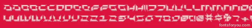 Plurp Font – Pink Fonts on Red Background
