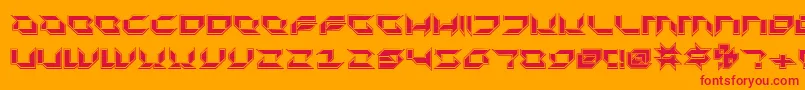 Plurp Font – Red Fonts on Orange Background