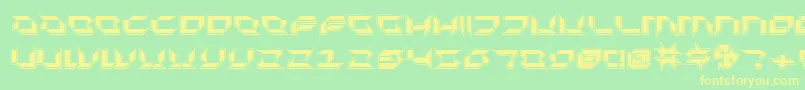 Plurp Font – Yellow Fonts on Green Background