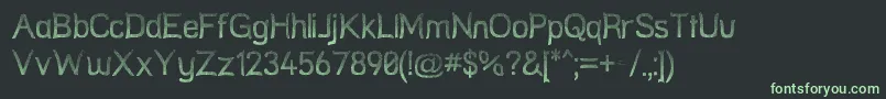Шрифт Stren – зелёные шрифты на чёрном фоне