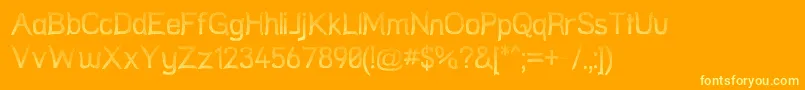 Stren Font – Yellow Fonts on Orange Background