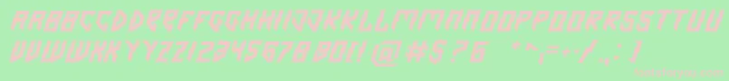 Omen Font – Pink Fonts on Green Background