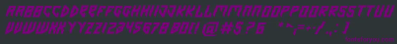 Шрифт Omen – фиолетовые шрифты на чёрном фоне