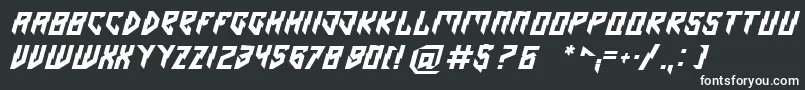 Omen Font – White Fonts on Black Background