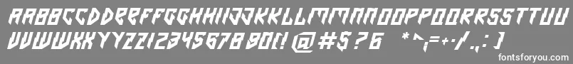 Шрифт Omen – белые шрифты на сером фоне