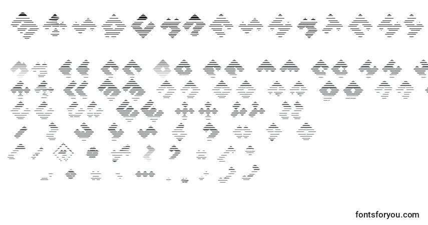 Schriftart Mksquareshatch45Black – Alphabet, Zahlen, spezielle Symbole