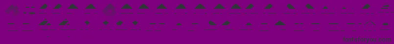 フォントMksquareshatch45Black – 紫の背景に黒い文字