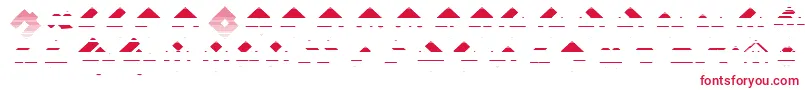Mksquareshatch45Black Font – Red Fonts on White Background