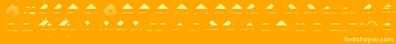 Mksquareshatch45Black Font – Yellow Fonts on Orange Background