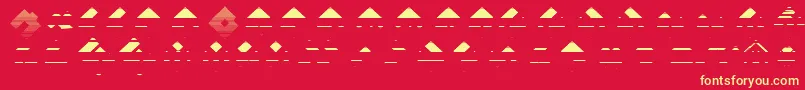 Mksquareshatch45Black Font – Yellow Fonts on Red Background
