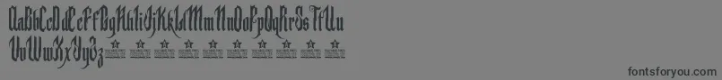Шрифт BackstabPersonalUse – чёрные шрифты на сером фоне
