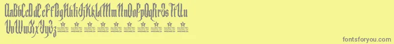 More about BackstabPersonalUse Font BackstabPersonalUse Font – Gray Fonts on Yellow Background