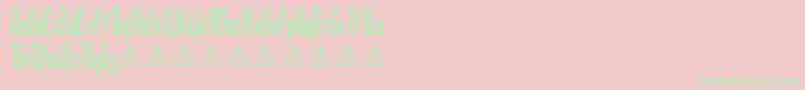 BackstabPersonalUse Font – Green Fonts on Pink Background