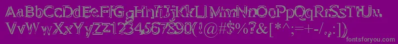 Perelom Font – Gray Fonts on Purple Background