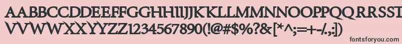 InfraredBlack Font – Black Fonts on Pink Background