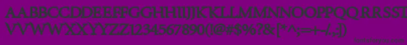 InfraredBlack Font – Black Fonts on Purple Background