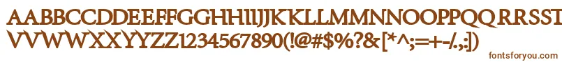 Шрифт InfraredBlack – коричневые шрифты на белом фоне