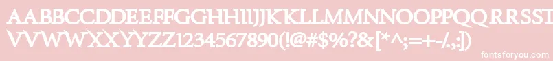 InfraredBlack Font – White Fonts on Pink Background